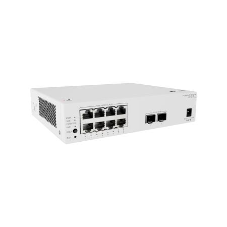 Коммутатор сетевой PoE Huawei S210-8P2J (8*10/100/1000BASE-T ports (2xUpLink 2.5Gb/s, 8xPoE+ 1Gb/s) 128W