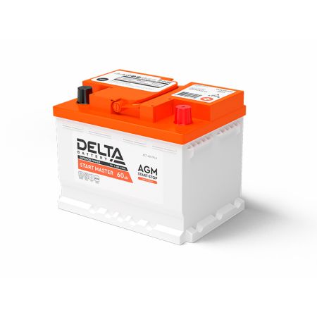 Стартерный авто Аккумулятор DELTA START MASTER 60 Ah AGM (242*175*190 мм)