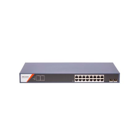 Коммутатор сетевой PoE HIKVISION DS-3E1518P-SI-16P2F