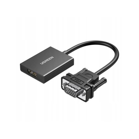 Конвертор сигнала UGREEN CM513 VGA - HDMI черный 50945