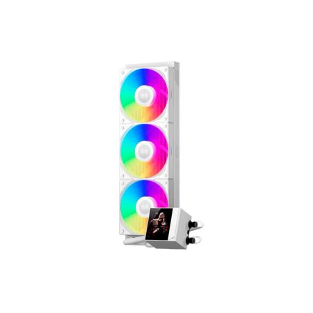 CPU Water Cooler PC Cooler DC360 Pro ARGB Display WH (LGA 1851/1700/1500/115X, AM4/5, Pump 2600RPM, 3*120mm ARGB FAN, TDP 280W)