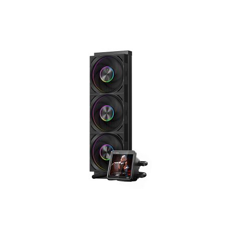 CPU Water Cooler PC Cooler DT360 ARGB Dsiplay BK (LGA115X/1200/1700/1851, AM4/AM5), pump 2600RPM, 3*120mm FAN, TDP 320W