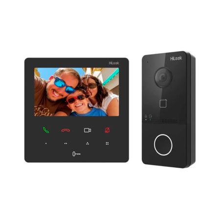 IP видеодомофон комплект HiLook VI-K46P "4.3" TFT LCD 1920 × 1080p PoE Wi-Fi Touch Hik-Connect P65