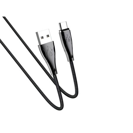 HOCO U75 Blaze для передачи данных и зарядки USB-Type-C, магнитный коннектор, 3A, 1.2м, черный