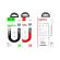 HOCO U75 Blaze для передачи данных и зарядки USB-microUSB, магнитный коннектор, 3A, 1.2м, черный