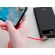 HOCO U77 Excellent elbow для передачи данных и зарядки USB-Lightning, 3A, 1.2м, red