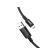 HOCO U63 Spirit для передачи данных и зарядки USB-Lightning, магнитный коннектор, 2.4А, 1.2м, черный